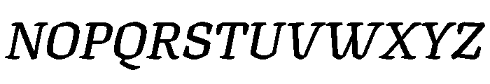 Texturina 28pt SemiBold Italic Font UPPERCASE
