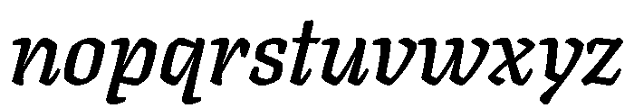 Texturina 28pt SemiBold Italic Font LOWERCASE