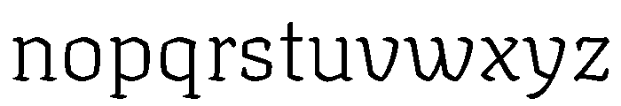 Texturina 28pt Thin Font LOWERCASE