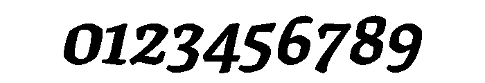 Texturina 48pt Black Italic Font OTHER CHARS