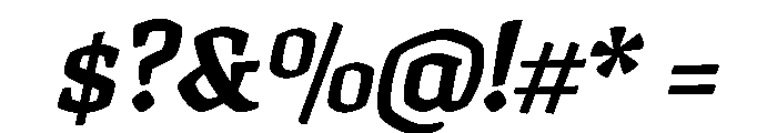 Texturina 48pt Black Italic Font OTHER CHARS