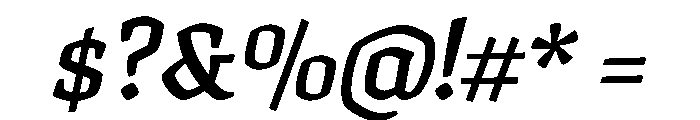 Texturina 48pt Bold Italic Font OTHER CHARS