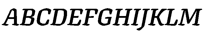 Texturina 48pt Bold Italic Font UPPERCASE