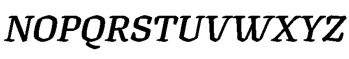 Texturina 48pt Bold Italic Font UPPERCASE