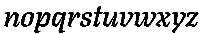 Texturina 48pt Bold Italic Font LOWERCASE