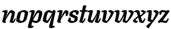 Texturina 48pt ExtraBold Italic Font LOWERCASE