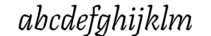 Texturina 48pt ExtraLight Italic FONT