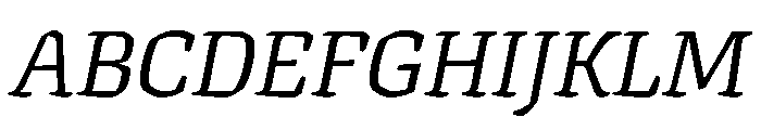 Texturina 48pt Italic Font UPPERCASE