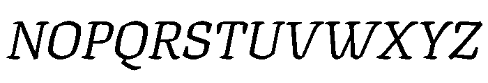 Texturina 48pt Italic Font UPPERCASE