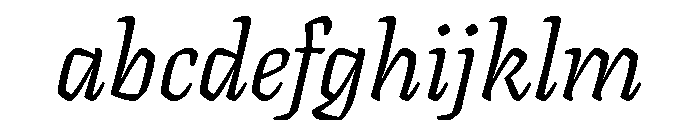 Texturina 48pt Light Italic FONT