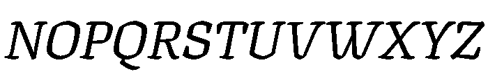Texturina 48pt Medium Italic Font UPPERCASE