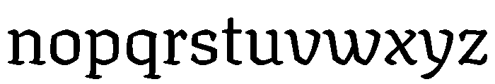 Texturina 48pt Regular Font LOWERCASE