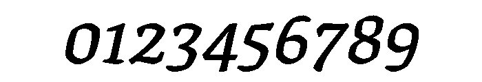 Texturina 48pt SemiBold Italic Font OTHER CHARS