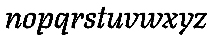 Texturina 48pt SemiBold Italic Font LOWERCASE