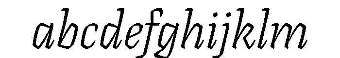 Texturina 48pt Thin Italic FONT
