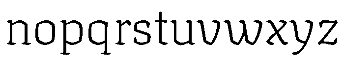 Texturina 48pt Thin Font LOWERCASE