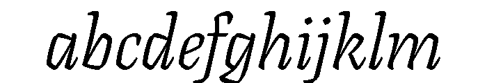 Texturina 60pt ExtraLight Italic FONT