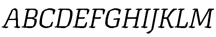 Texturina 60pt Light Italic Font UPPERCASE