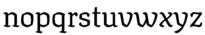 Texturina 60pt Regular Font LOWERCASE