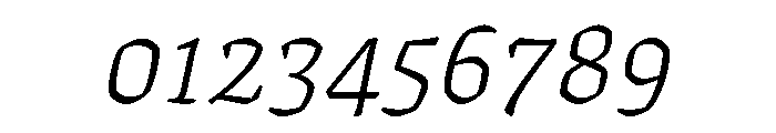 Texturina 60pt Thin Italic Font OTHER CHARS