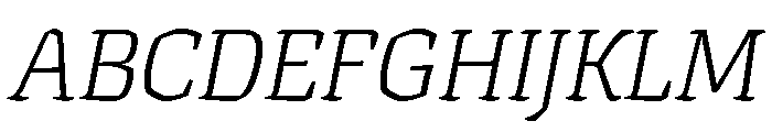 Texturina 60pt Thin Italic Font UPPERCASE