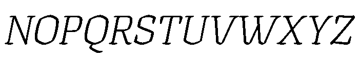 Texturina 60pt Thin Italic Font UPPERCASE