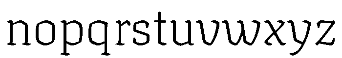 Texturina 60pt Thin Font LOWERCASE