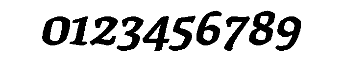 Texturina Black Italic Font OTHER CHARS