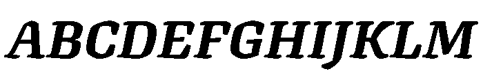 Texturina Black Italic Font UPPERCASE