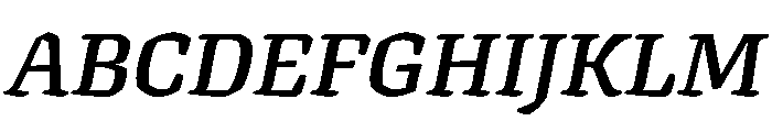 Texturina Bold Italic Font UPPERCASE
