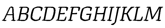 Texturina ExtraLight Italic Font UPPERCASE