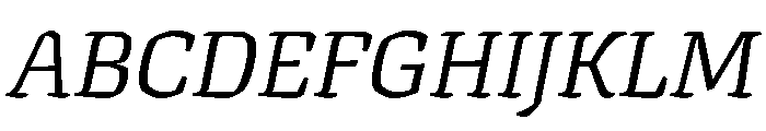 Texturina Light Italic Font UPPERCASE