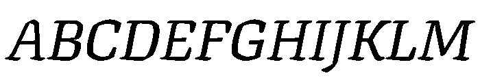 Texturina Medium Italic Font UPPERCASE