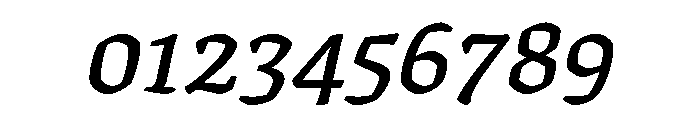 Texturina SemiBold Italic Font OTHER CHARS