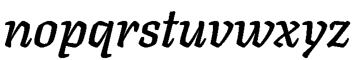 Texturina SemiBold Italic Font LOWERCASE