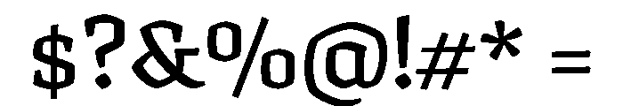 Texturina SemiBold Font OTHER CHARS