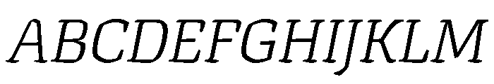 Texturina Thin Italic Font UPPERCASE