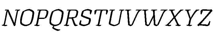 Texturina Thin Italic Font UPPERCASE