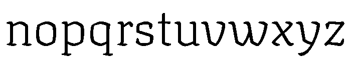 Texturina Thin Font LOWERCASE