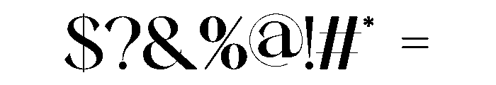 TECHA Regular Font OTHER CHARS
