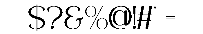 TEROKA-Regular Font OTHER CHARS