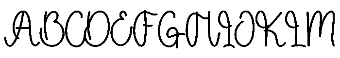 Teacher Cooking Font UPPERCASE