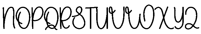 Teacher Cooking Font UPPERCASE
