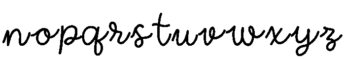 Teacher Smile Font LOWERCASE