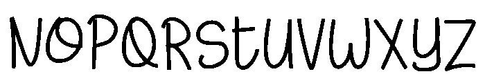 Teachers Notes Regular Font LOWERCASE