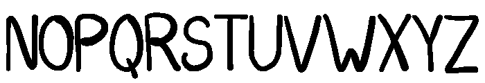Teachers Pencil Regular Font LOWERCASE