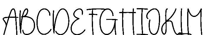 Teachery Font UPPERCASE