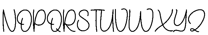 Teachery Font UPPERCASE