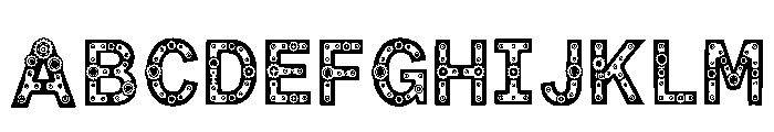 Teak Regular Font UPPERCASE
