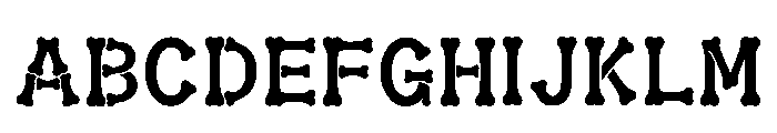 Teal Regular Font UPPERCASE